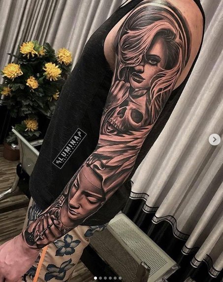 Kadın Temalı Tattoo Dövme Modelleri 6