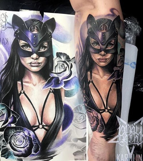 Kadın Temalı Tattoo Dövme Modelleri 7