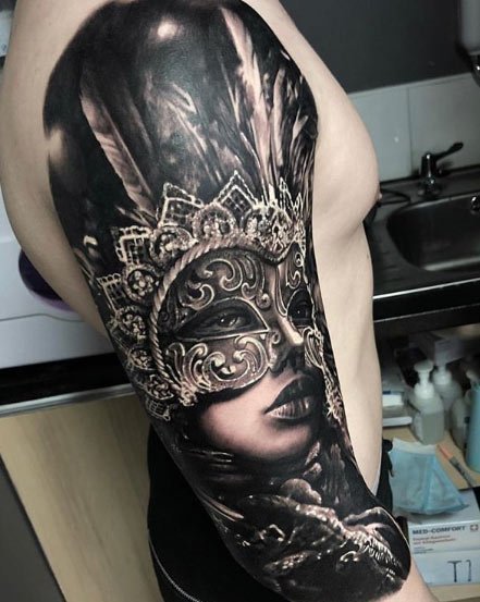 Kadın Temalı Tattoo Dövme Modelleri 8