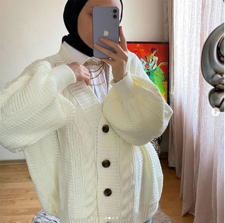 75 Farklı İlham Alacağınız Örgü Hırka Modeli 9