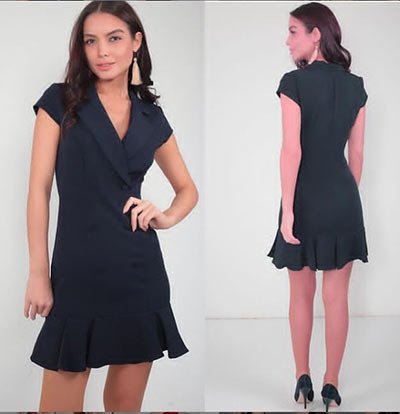 peplum elbise