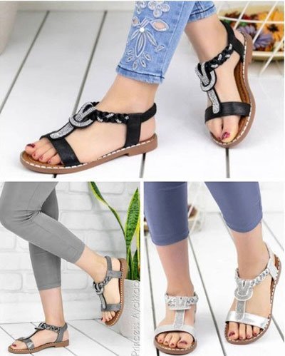 düz taban sandalet modelle