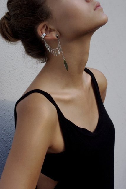 Ear Cuff Küpe Tarzında 50+ Birbirinden Güzel Çeşit 17
