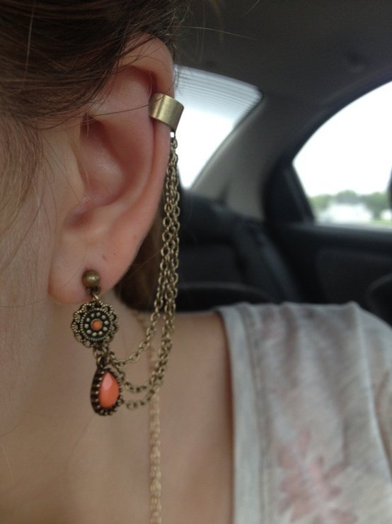Ear Cuff Küpe Tarzında 50+ Birbirinden Güzel Çeşit 19