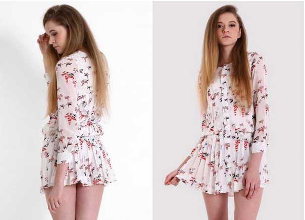 Birbirinden Demode 7 Pileli Elbise Modeli 1