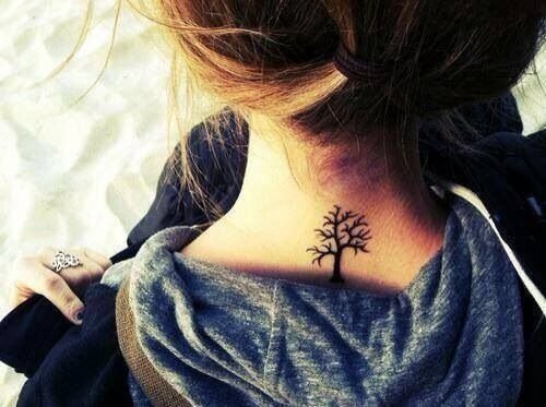 En Güzel 100 Bayan Enseye Dövme /Tattoo Modelleri 6