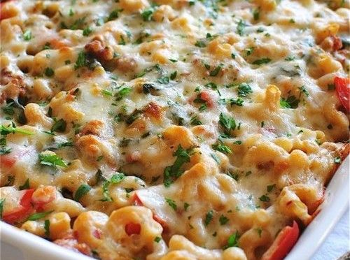 fırında makarna